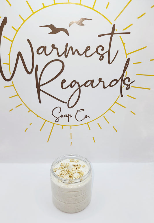 Oatmeal Whipped Soap Salt Scrub