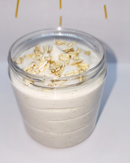 Oatmeal Whipped Soap Salt Scrub